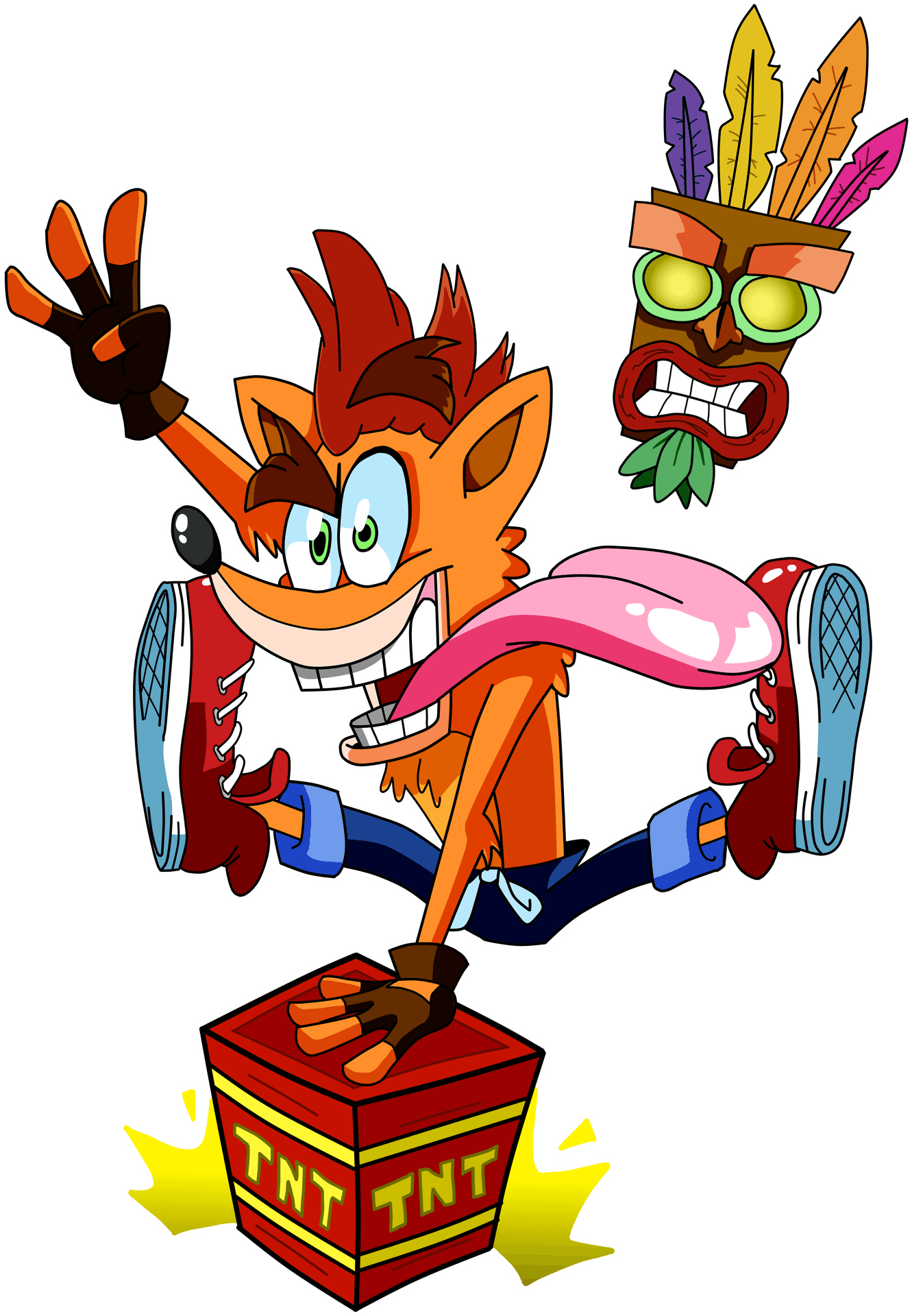 Crash Bandicoot T N T Adventure PNG Image