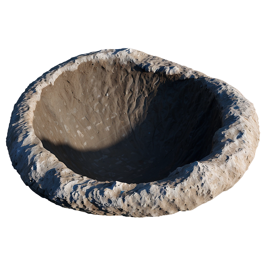 Crater Bird's Eye Perspective Png Abh PNG Image