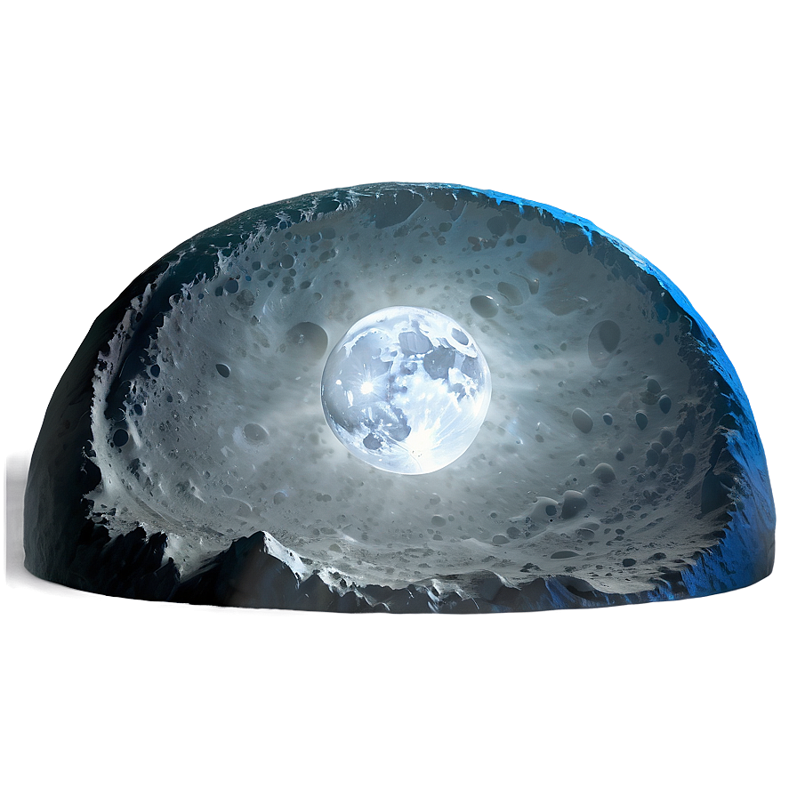 Crater Illumination Moonlight Png Jmv PNG Image