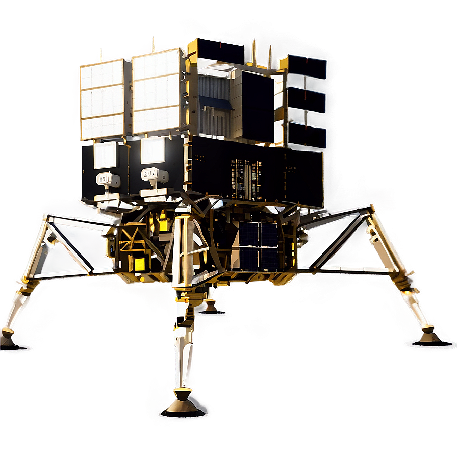 Crater Lunar Module Landing Png 06132024 PNG Image