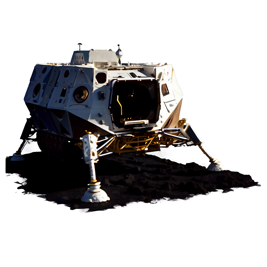 Crater Lunar Module Landing Png 78 PNG Image