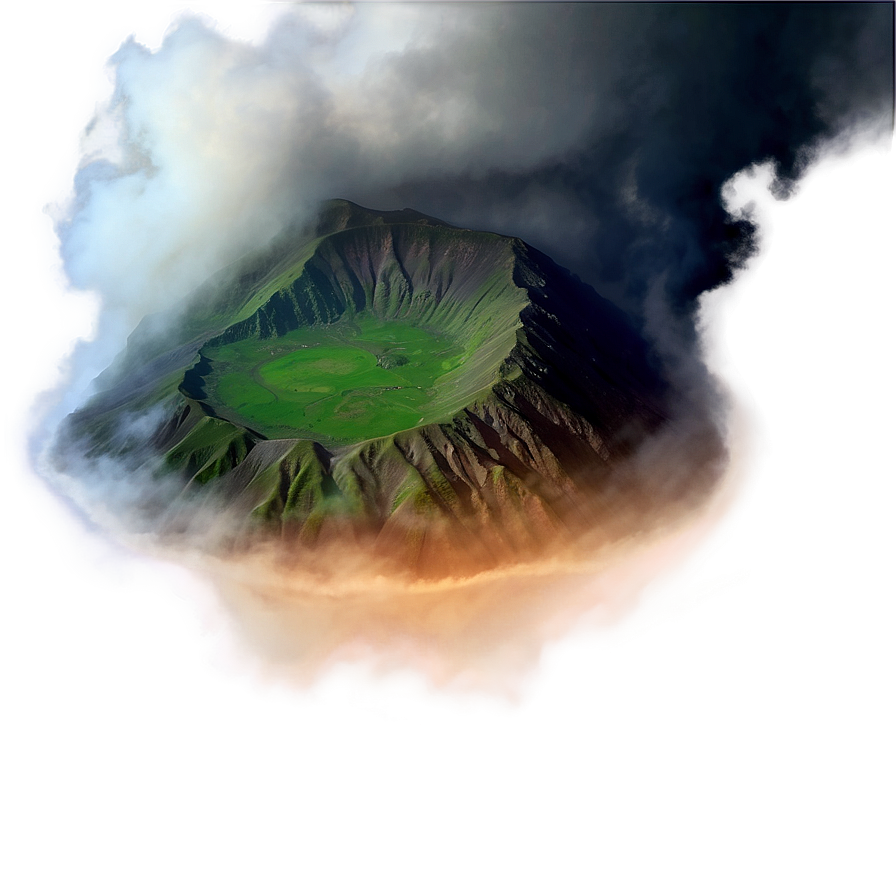 Crater Mist Foggy Atmosphere Png Wqk PNG Image