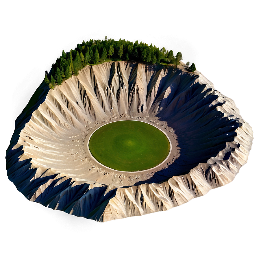 Crater Natural Wonder Landmark Png 06132024 PNG Image