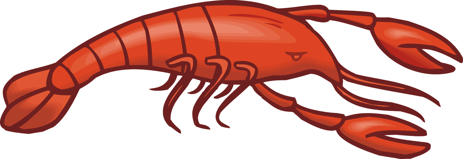 Crayfish Cartoon Illustration PNG Image