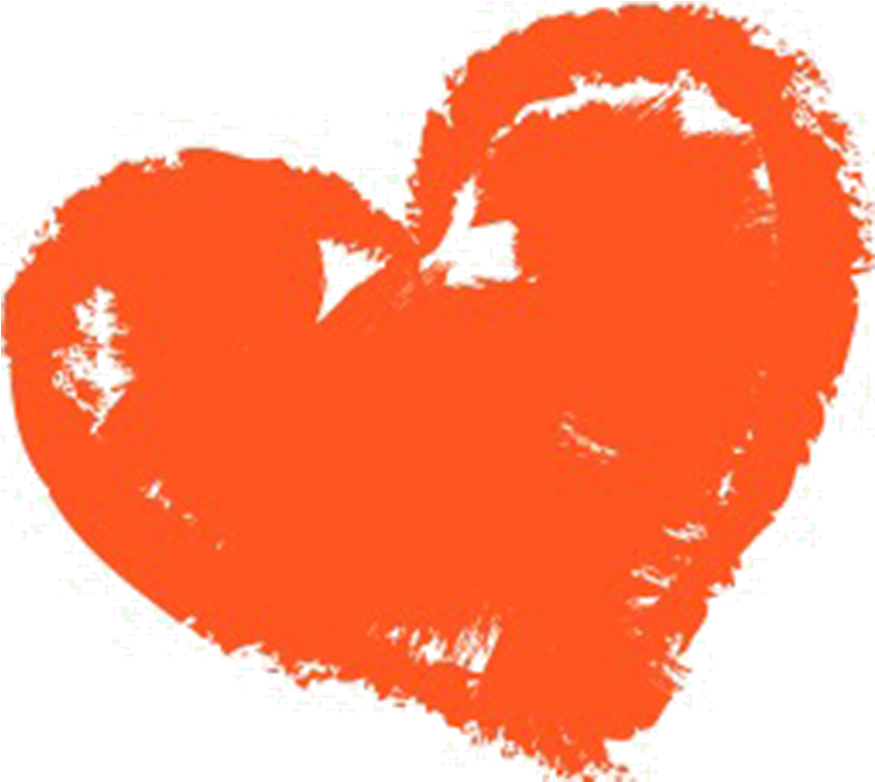 Crayon Heart Drawing PNG Image