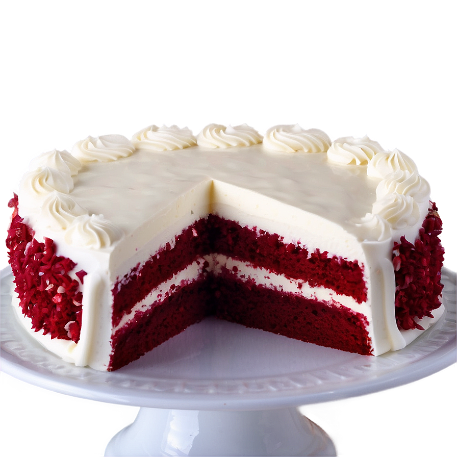 Cream Cheese Frosted Red Velvet Cake Png Spe70 PNG Image