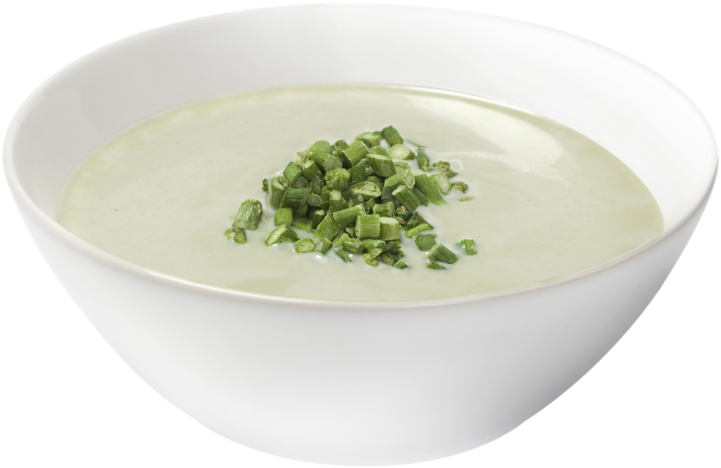 Creamy Asparagus Soup Bowl PNG Image