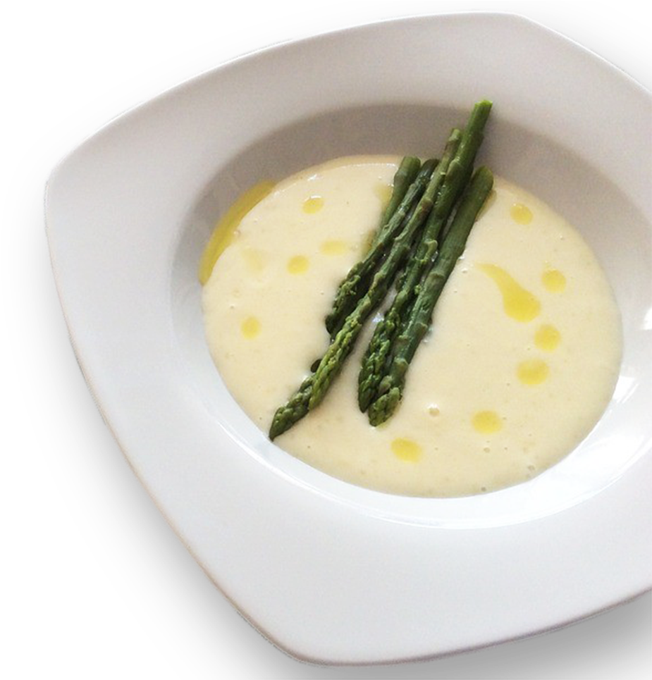 Creamy Asparagus Soupwith Garnish PNG Image