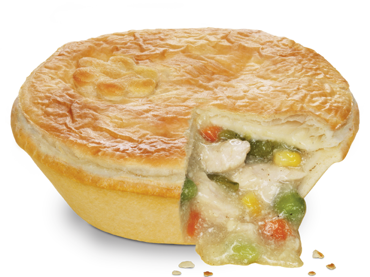 Creamy Chicken Vegetable Pie PNG Image