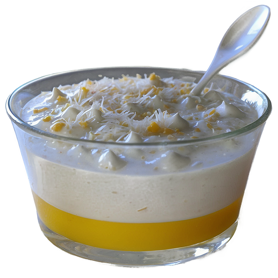 Creamy Coconut Jello With Mango Png Rvv26 PNG Image