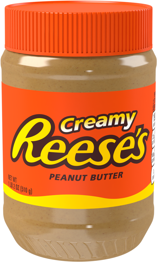 Creamy Reeses Peanut Butter Jar PNG Image