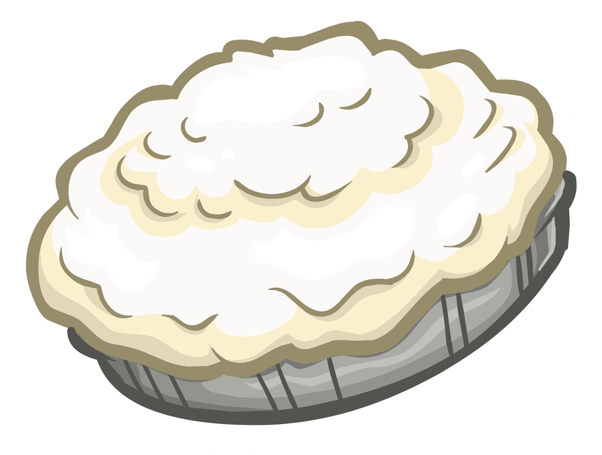 Creamy Whipped Pie Illustration.png PNG Image