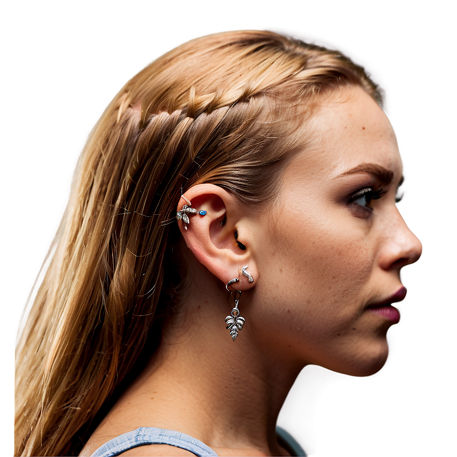 Creative Ear Piercing Themes Png Nlh30 PNG Image