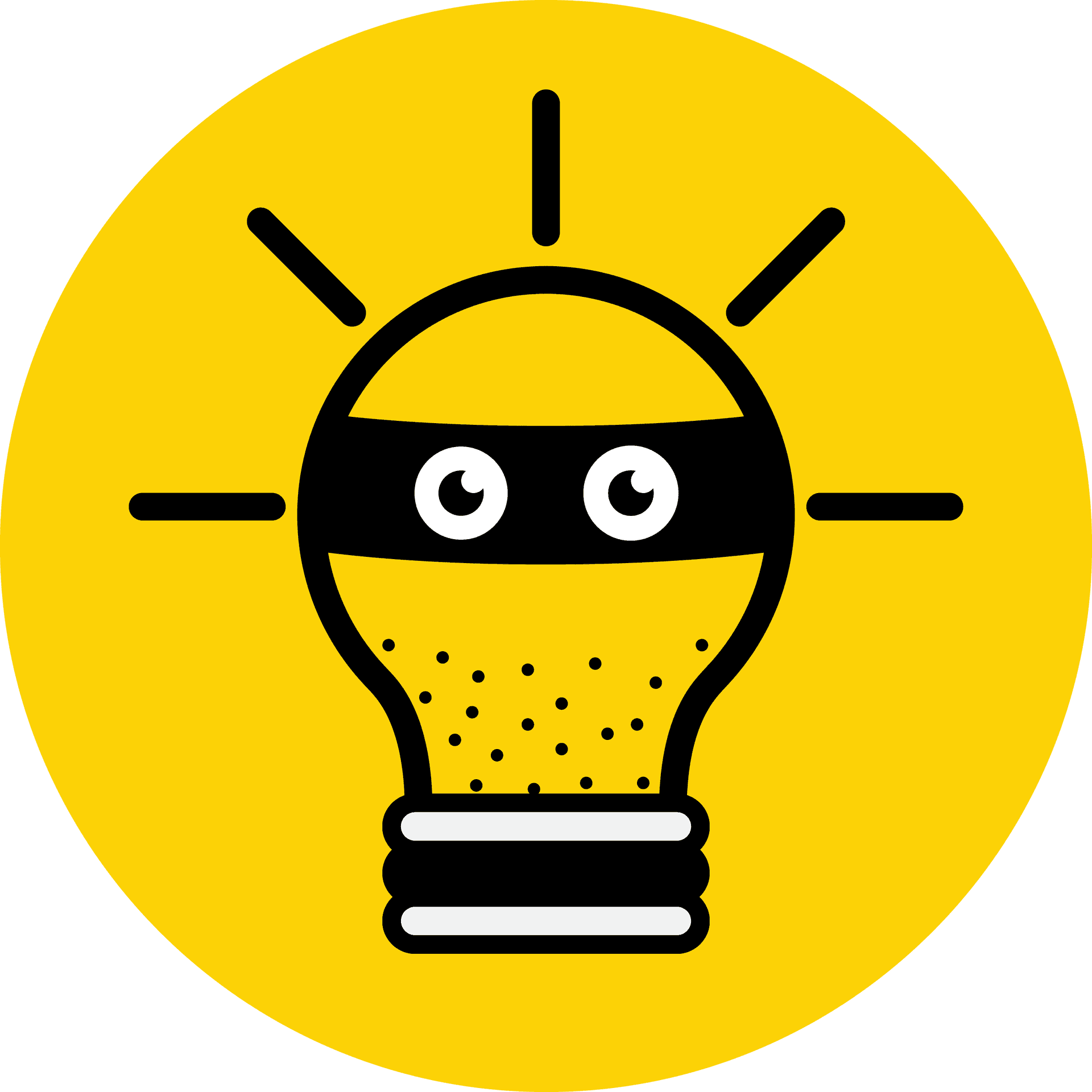 Creative Idea Lightbulb Cartoon PNG Image