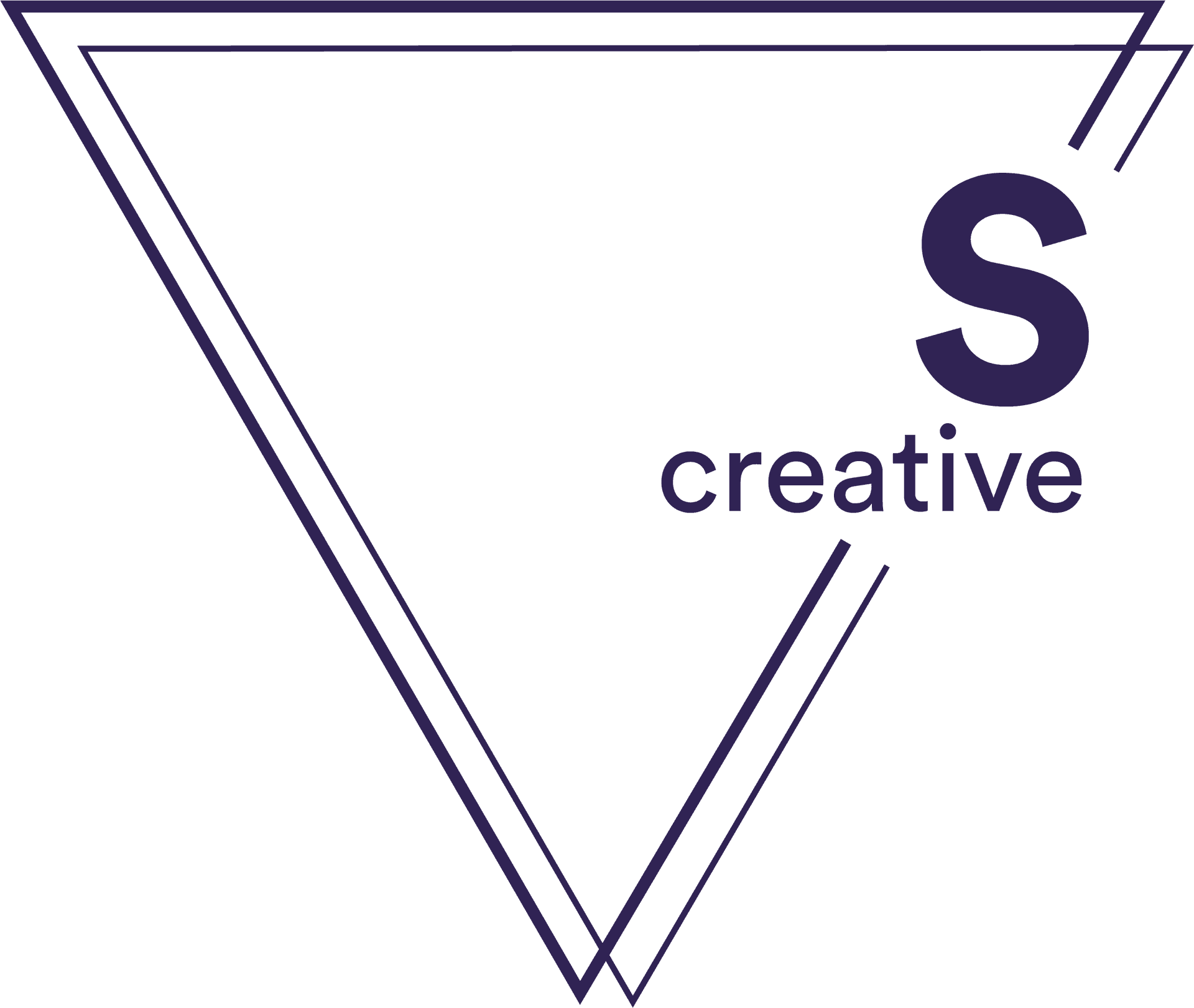 Creative Inverted Triangle Logo PNG Image