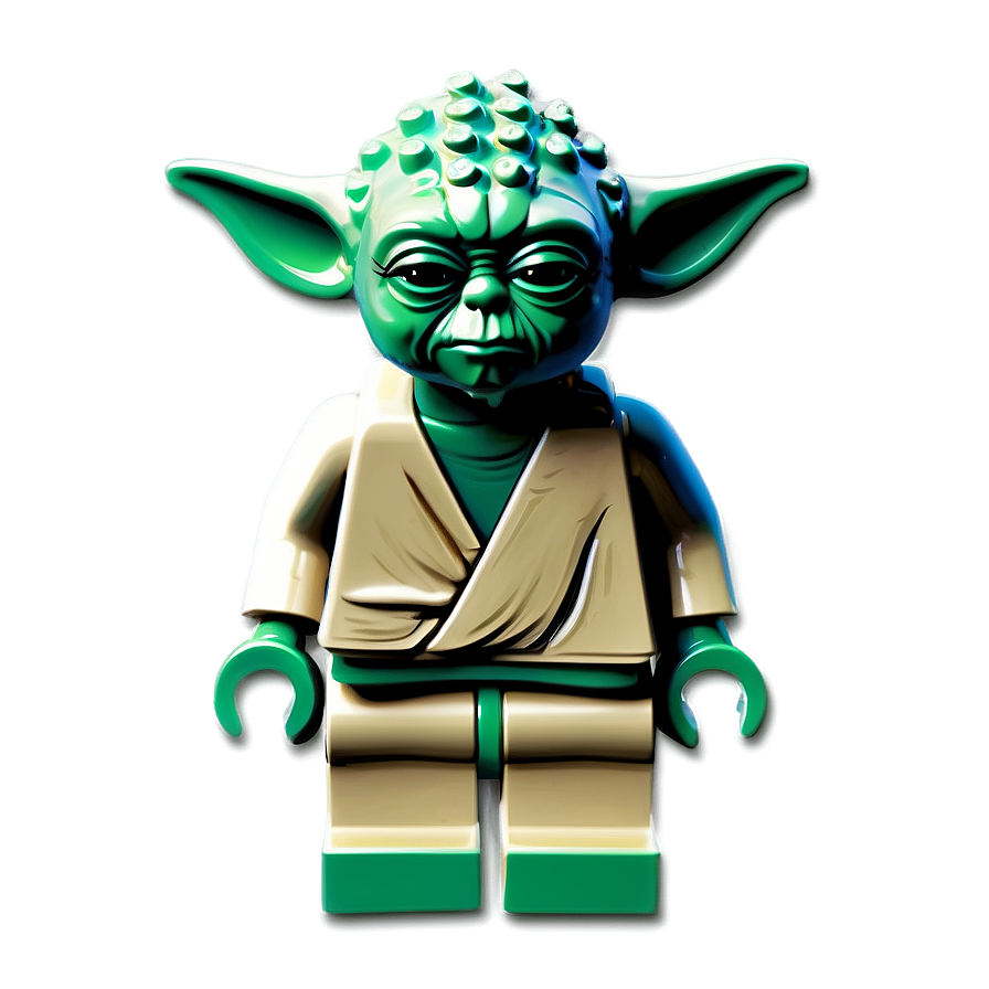 Creative Lego Yoda Art Png Jso8 PNG Image