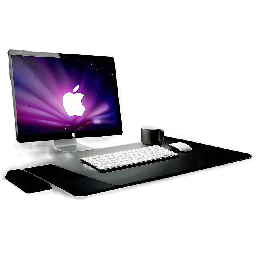 Creative Mac Desktop Setup Png Vel PNG Image