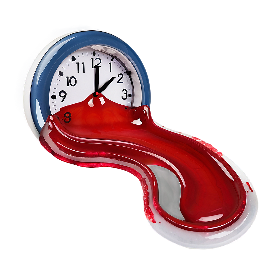 Creative Melting Clock Concept Png 06282024 PNG Image