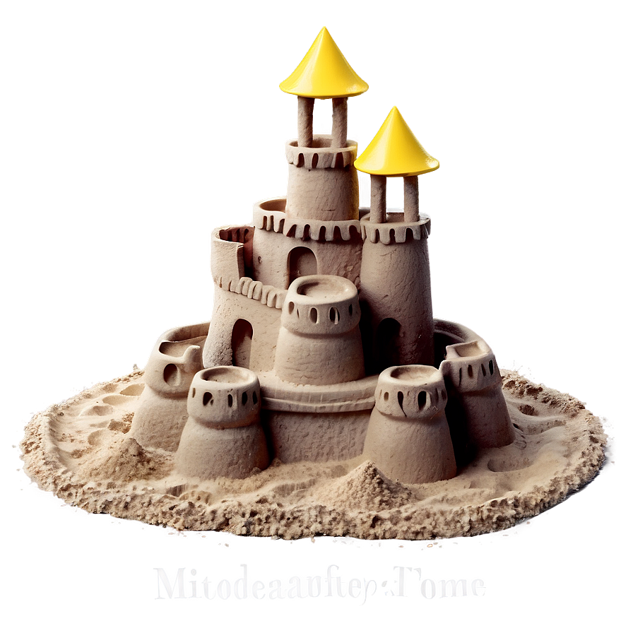 Creative Sandcastle Png Wbp PNG Image