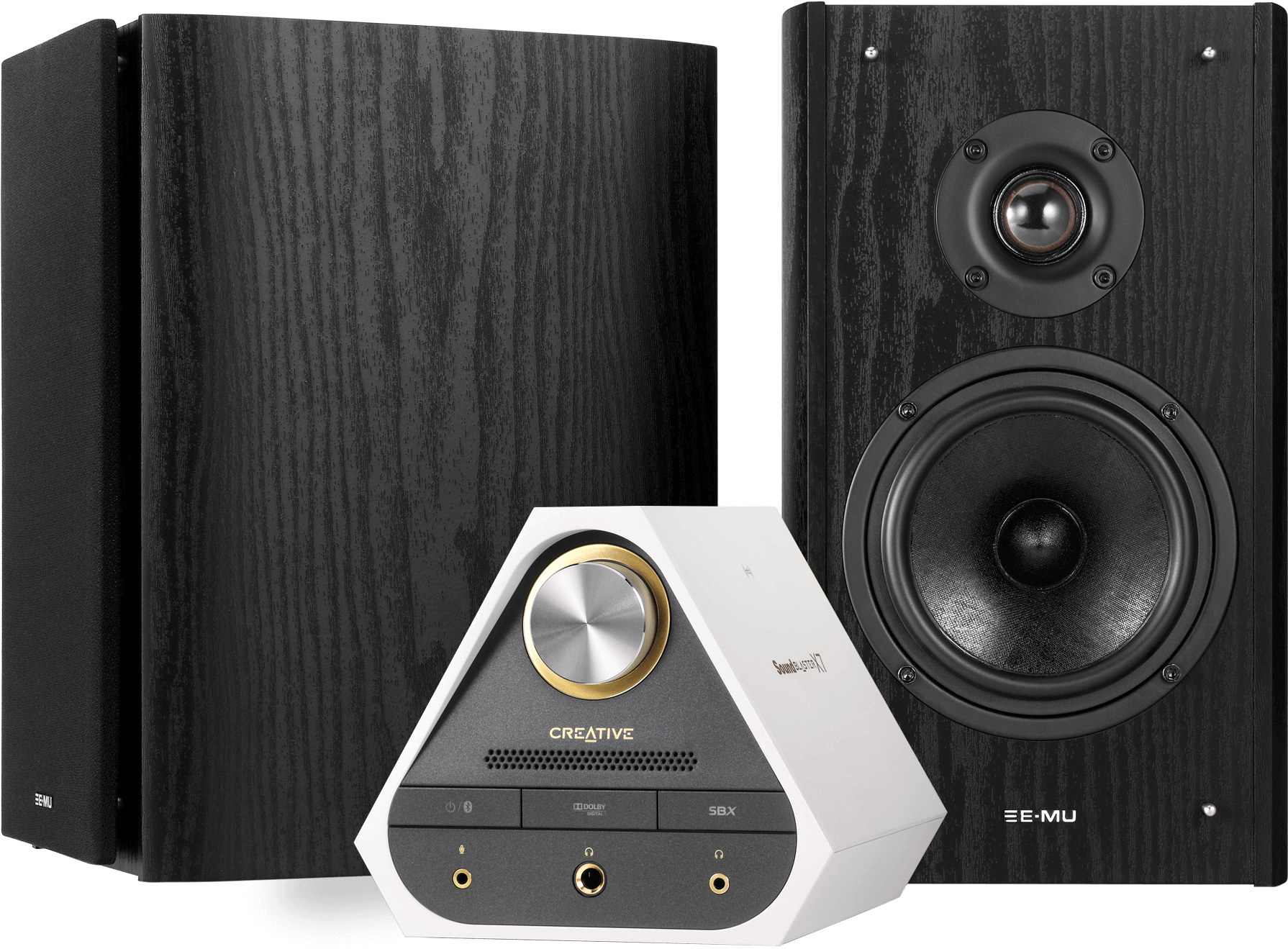 Creative Speaker Systemwith External Sound Card PNG Image