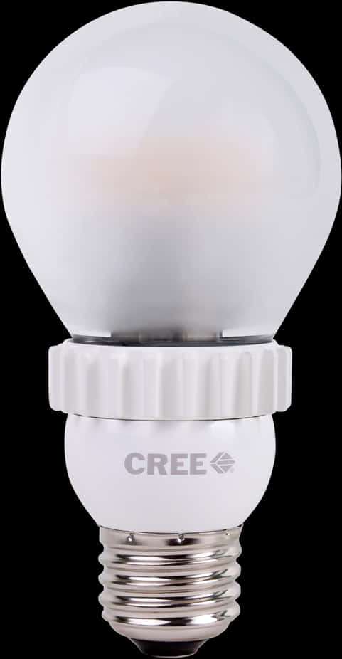 Cree L E D Light Bulbon Black Background PNG Image