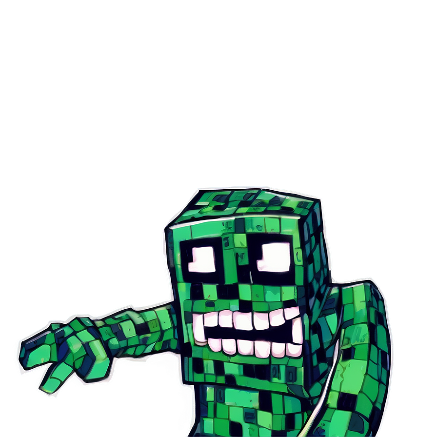 Creeper Sneaking Up Png 42 PNG Image