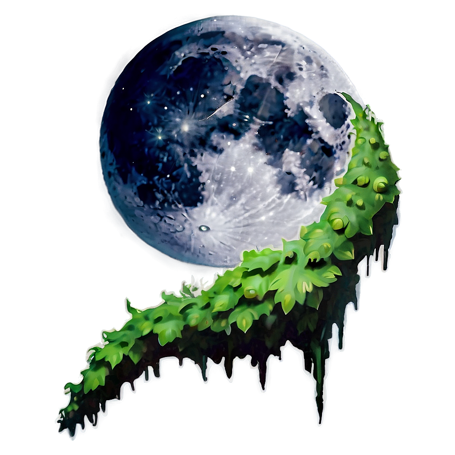 Creeper Under Moon Png Gir12 PNG Image