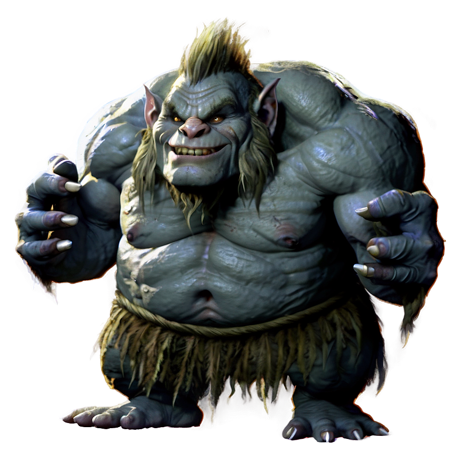 Creepy Cave Troll Png 05232024 PNG Image