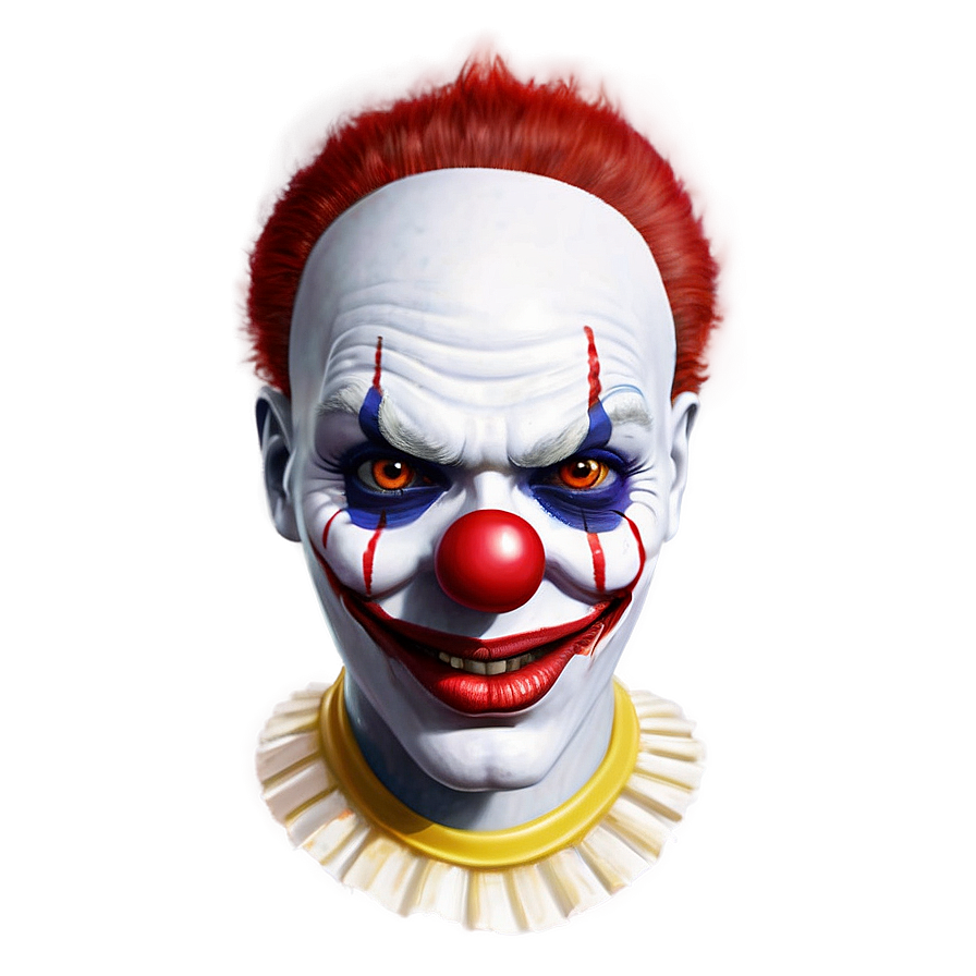 Creepy Clown Face Drawing Png 06272024 PNG Image