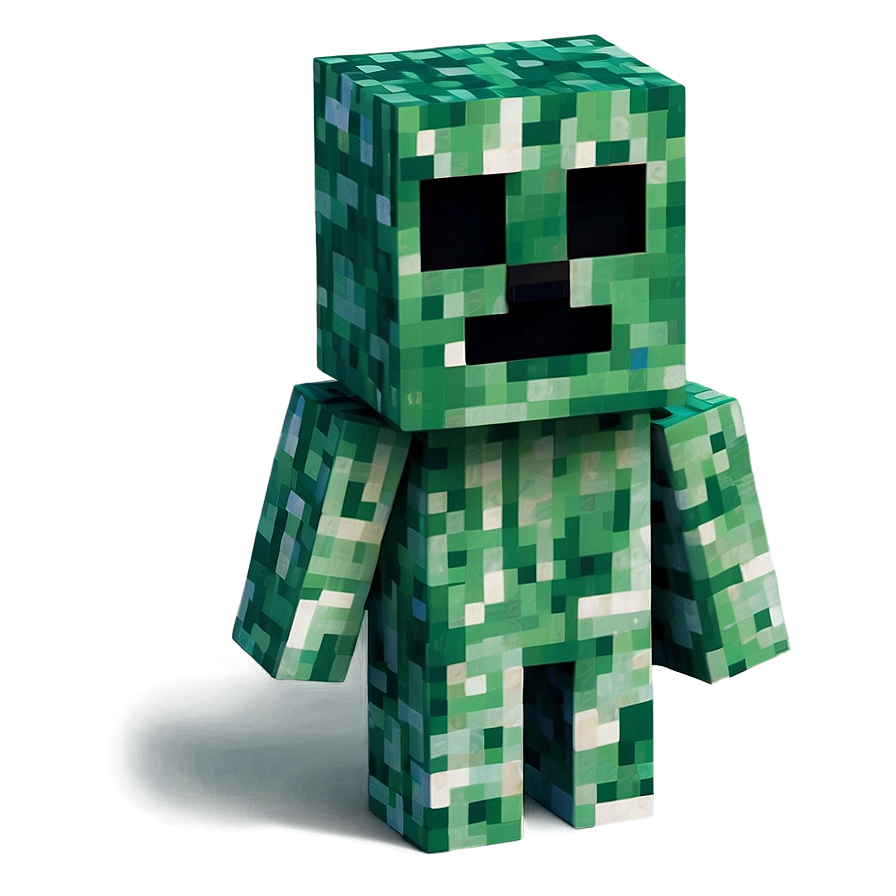 Creepy Creeper Minecraft Png 3 PNG Image