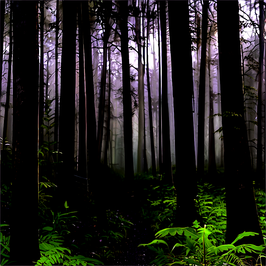 Creepy Dark Forest Png Xof PNG Image