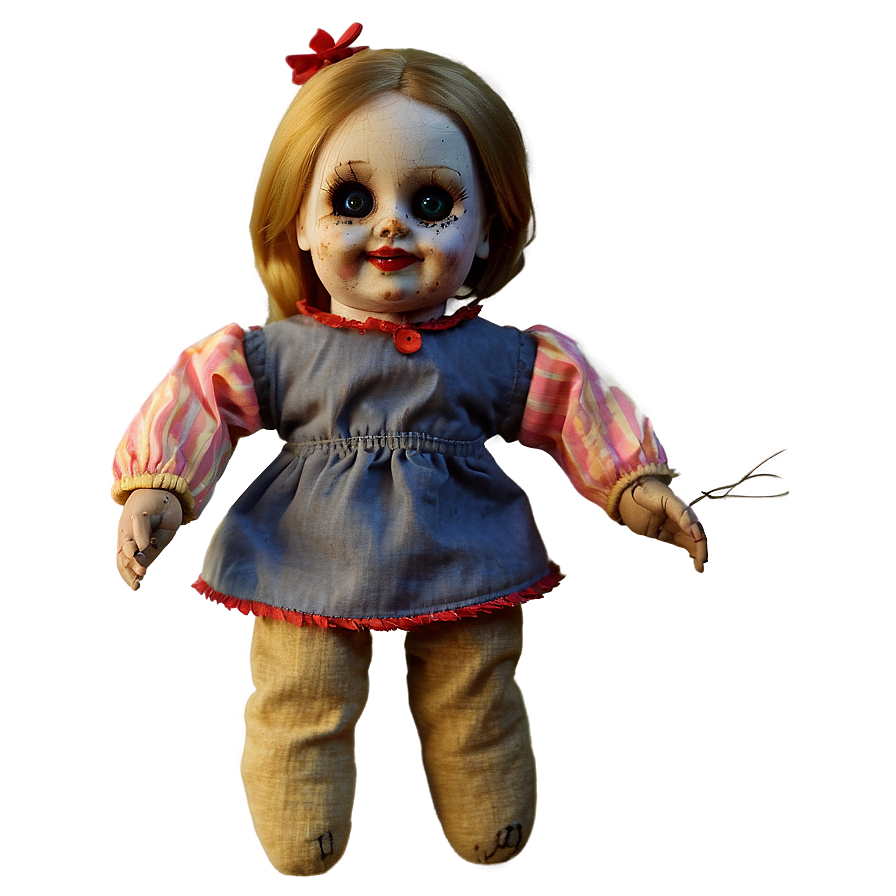 Creepy Doll In Dark Png Cgl PNG Image