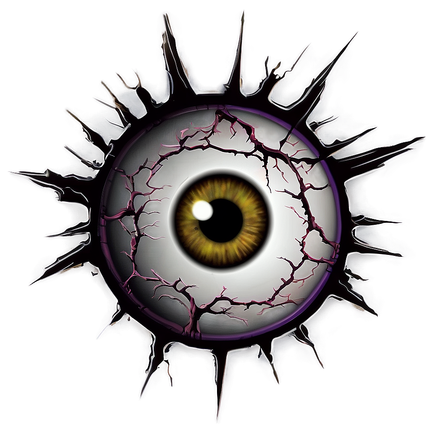 Creepy Eyeball Design Png Fqg PNG Image