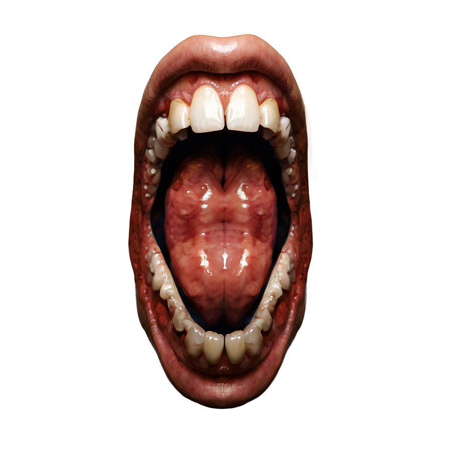 Creepy Grin Mouth Png 06212024 PNG Image