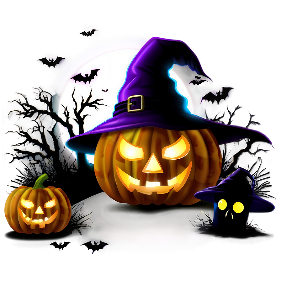 Creepy Halloween Night Png Iip PNG Image