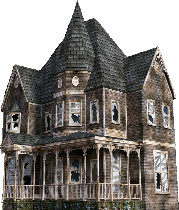 Creepy_ Haunted_ House.png PNG Image