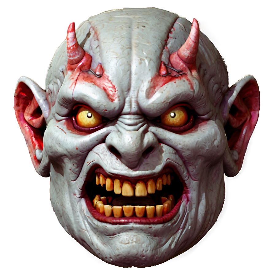 Creepy Oni Face Png Kqh74 PNG Image