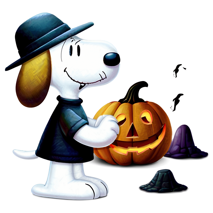 Creepy Snoopy Halloween Png 06122024 PNG Image