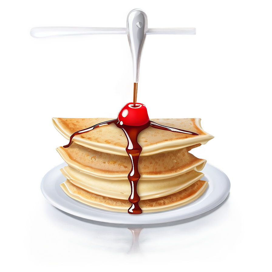 Crepe Style Pancakes Png Piv88 PNG Image