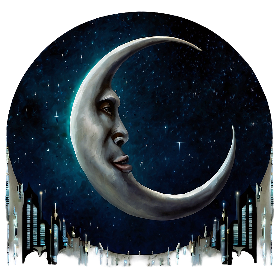 Crescent Moon Fantasy Art Png 05212024 PNG Image