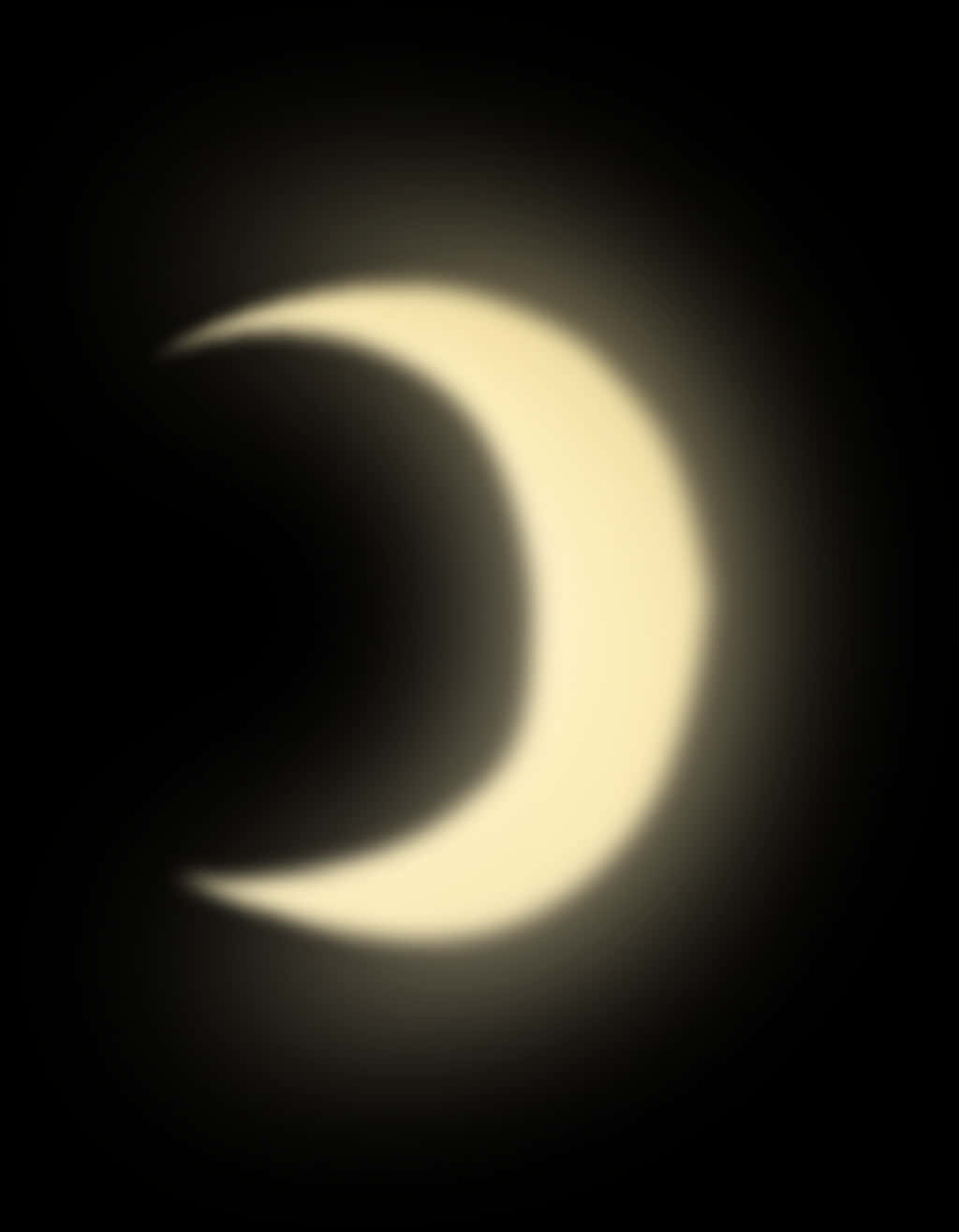 Crescent Moon Glow PNG Image