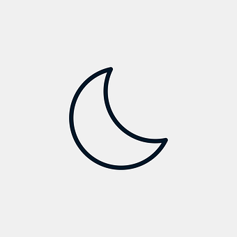 Crescent Moon Icon PNG Image