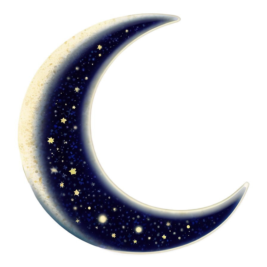 Crescent Moon Illustration Png Yag PNG Image