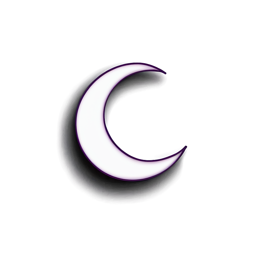 Crescent Moon Tattoo Design Png Lhb PNG Image