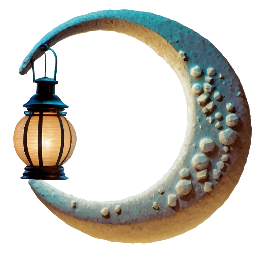 Crescent Moon With Lanterns Png 56 PNG Image