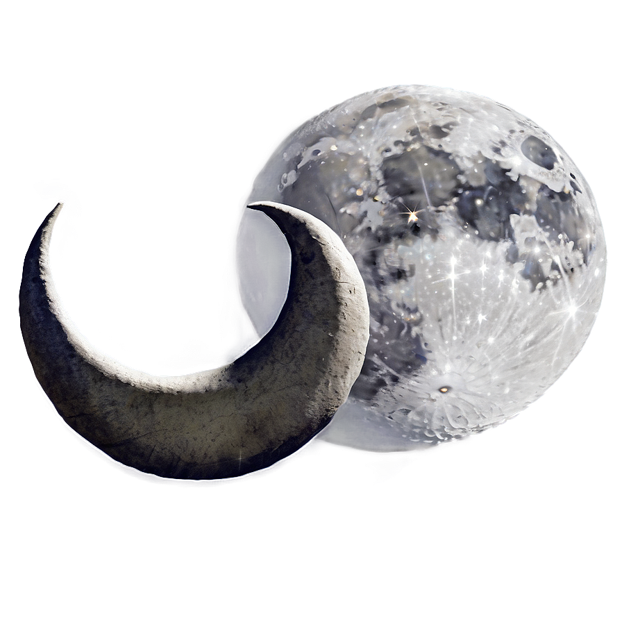 Crescent Moon With Owl Png Ila PNG Image