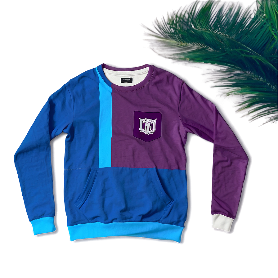 Crewneck Top With Pocket Png Xov52 PNG Image