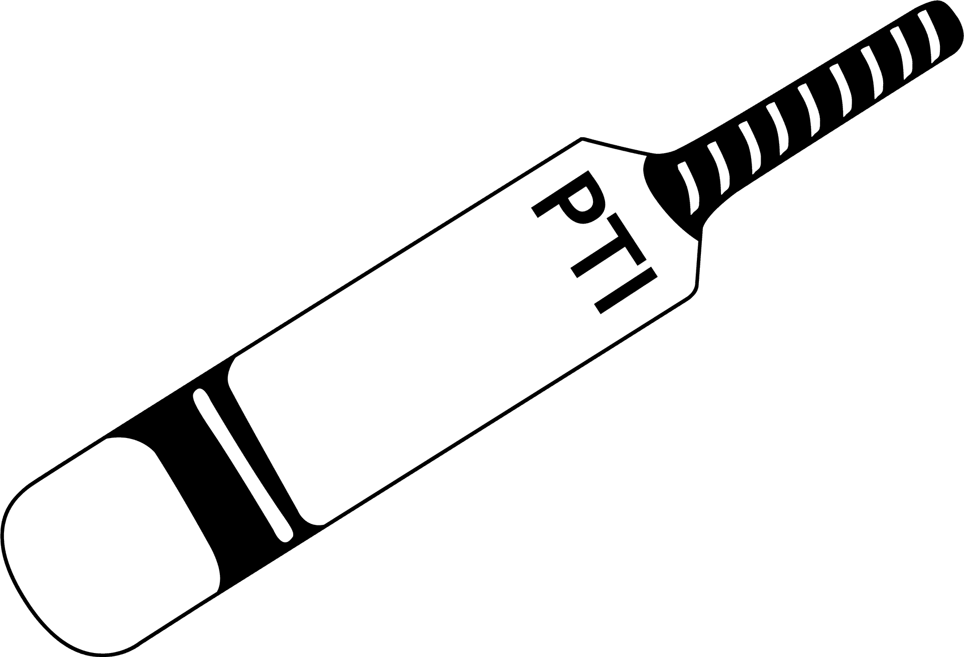 Cricket Bat Vector Illustration PNG Image