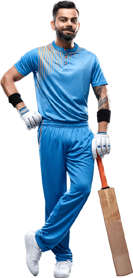 Cricket_ Player_in_ Blue_ Attire.png PNG Image