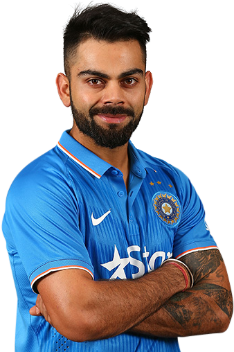 Cricket Playerin Blue Jersey PNG Image